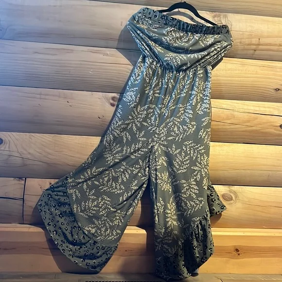 Cato Pants Jumpsuits Cato Strapless Floral Jumpsuit Large